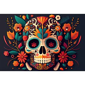 Day of the Dead Skull 2226 Wallpaper Wall Mural