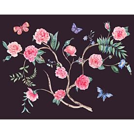 Roses and Butterflies 3063 Wallpaper Wall Mural