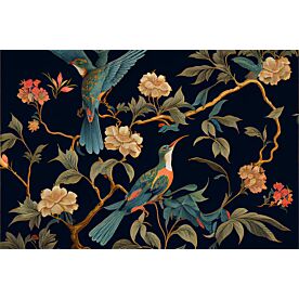 Colorful Flowers and Birds 7194 Wallpaper Wall Mural