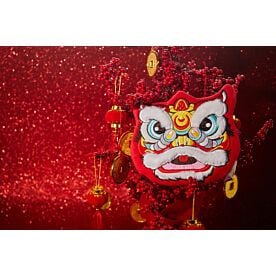 Chinese Lion Dance Wallpaper Wall Mural