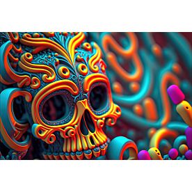 Sugar Skull Closeup 1563 Wallpaper Wall Mural