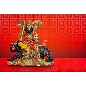 Chinese God on Tiger Wallpaper Wall Mural