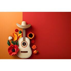 Guitar Fiesta 0650 Wallpaper Wall Mural