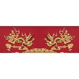 Golden Chinese Dragon Door Ornament Wallpaper Wall Mural