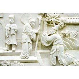 Classical Chinese Relief Sculpture Wallpaper Wall Mural