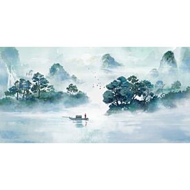 Modern Abstract Chinese Ink Wash Landscape 6196 Wallpaper Wall Mural