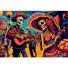 Los Muertos Fiesta 8473 Wallpaper Wall Mural