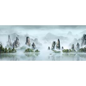 Modern Abstract Chinese Ink Wash Landscape 8866 Wallpaper Wall Mural