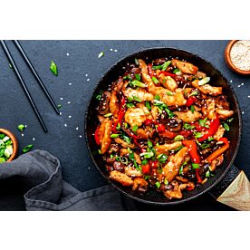 Stir Fried Chicken Wallpaper Wall Mural