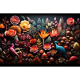 Embroidered Forest 3485 Wallpaper Wall Mural