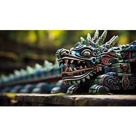 Temple of Quetzalcoatl Dragon 6745 Wallpaper Wall Mural