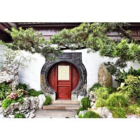 Shanghai Yu Yuan Garden Door 3024 Wallpaper Wall Mural