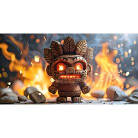 Olmec Fire God 7468 Wallpaper Wall Mural