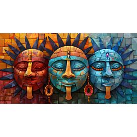 Aztec Sun God Tonatiuh 8598 Wallpaper Wall Mural