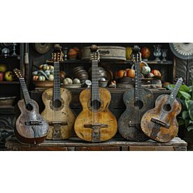 Mariachi Guitars 4951 Wallpaper Wall Mural