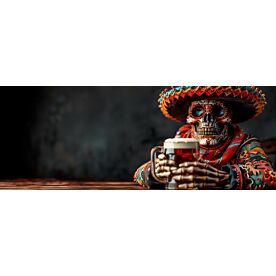 Calavera con Cerveza 6127 Wallpaper Wall Mural