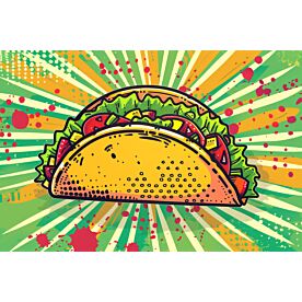 Psychedelic Taco 6227 Wallpaper Wall Mural