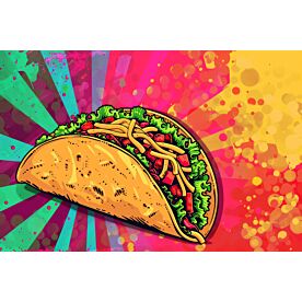 Psychedelic Taco 6228 Wallpaper Wall Mural