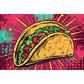 Psychedelic Taco 6266 Wallpaper Wall Mural