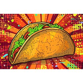 Psychedelic Taco 6269 Wallpaper Wall Mural