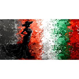 Mexican Colors Silhouette 9931 Wallpaper Wall Mural