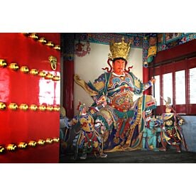 Shangri-La Chinese God Guan Yu Wallpaper Wall Mural