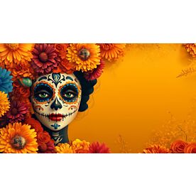 Sugar Skull Backdrop 8380 Wallpaper Wall Mural