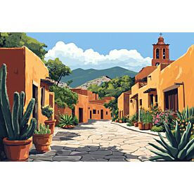 Mexican Village 6545 Wallpaper Wall Mural