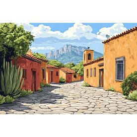 Mexican Village 6555 Wallpaper Wall Mural