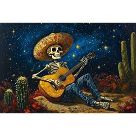 Calavera Guitarist 7925 Wallpaper Wall Mural