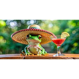 Sombrero Frog Cocktail 6145 Wallpaper Wall Mural