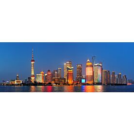 Shanghai at Night Wallpaper Wall Mural