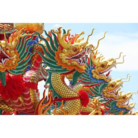 Chinese Dragon at Thailand Temple 6861 Wallpaper Wall Mural