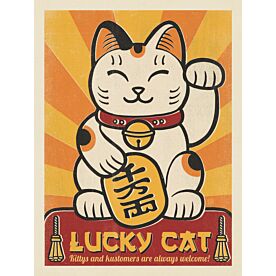 ADG Lucky Cat Wallpaper Wall Mural