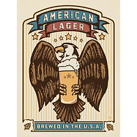 ADG American Lager w Eagle Wallpaper Wall Mural