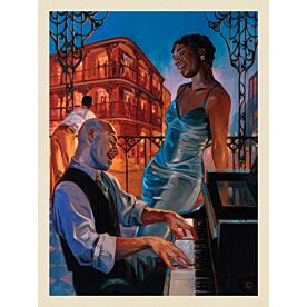 ADG New Orleans Jazz Singer Wallpaper Wall Mural