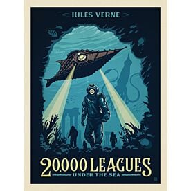 ADG 20000 Leagues Under The Sea Book Cover Wallpaper Wall Mural