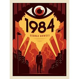 ADG Orwell 1984 Book Cover Wallpaper Wall Mural