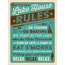 ADG Lake House Rules Wallpaper Wall Mural