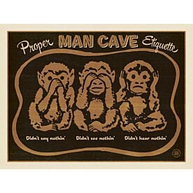 ADG Man Cave Monkeys Wallpaper Wall Mural