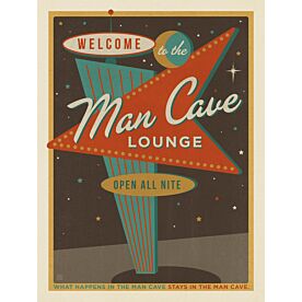 ADG Man Cave Lounge Sign Wallpaper Wall Mural