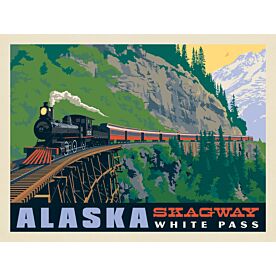 ADG Skagway Alaska Locomotive Wallpaper Wall Mural