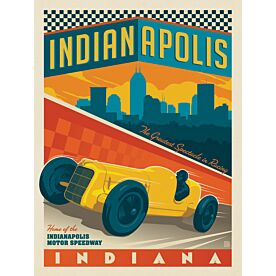 ADG Indianapolis Vintage Race Car Wallpaper Wall Mural