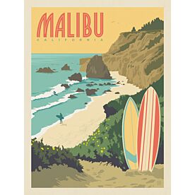 ADG Malibu Surfing Wallpaper Wall Mural