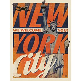 ADG NYC Vintage Welcome Wallpaper Wall Mural