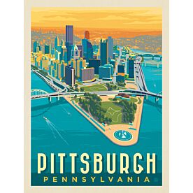 ADG Pittsburgh Skyline Wallpaper Wall Mural