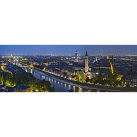 Verona Italy Twilight Wallpaper Wall Mural