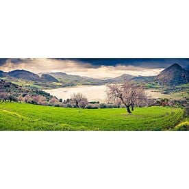 Lake Rosamarina Italy Wallpaper Wall Mural