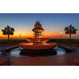 Charleston Pineapple Fountain 2862 Wallpaper Wall Mural