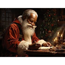 Black Santa 4698 Wallpaper Wall Mural